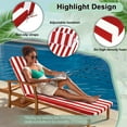 thumbnail image 5 of DTTRA Chaise Lounge Cushions Outdoor, 72 x 21 x 3 Inch, Waterproof Lounge Chair Cushion for Outdoor Furniture, Patio Lounger Pads with Removable Cover Ties Pillow for Pool, Garden Loungers, 5 of 7