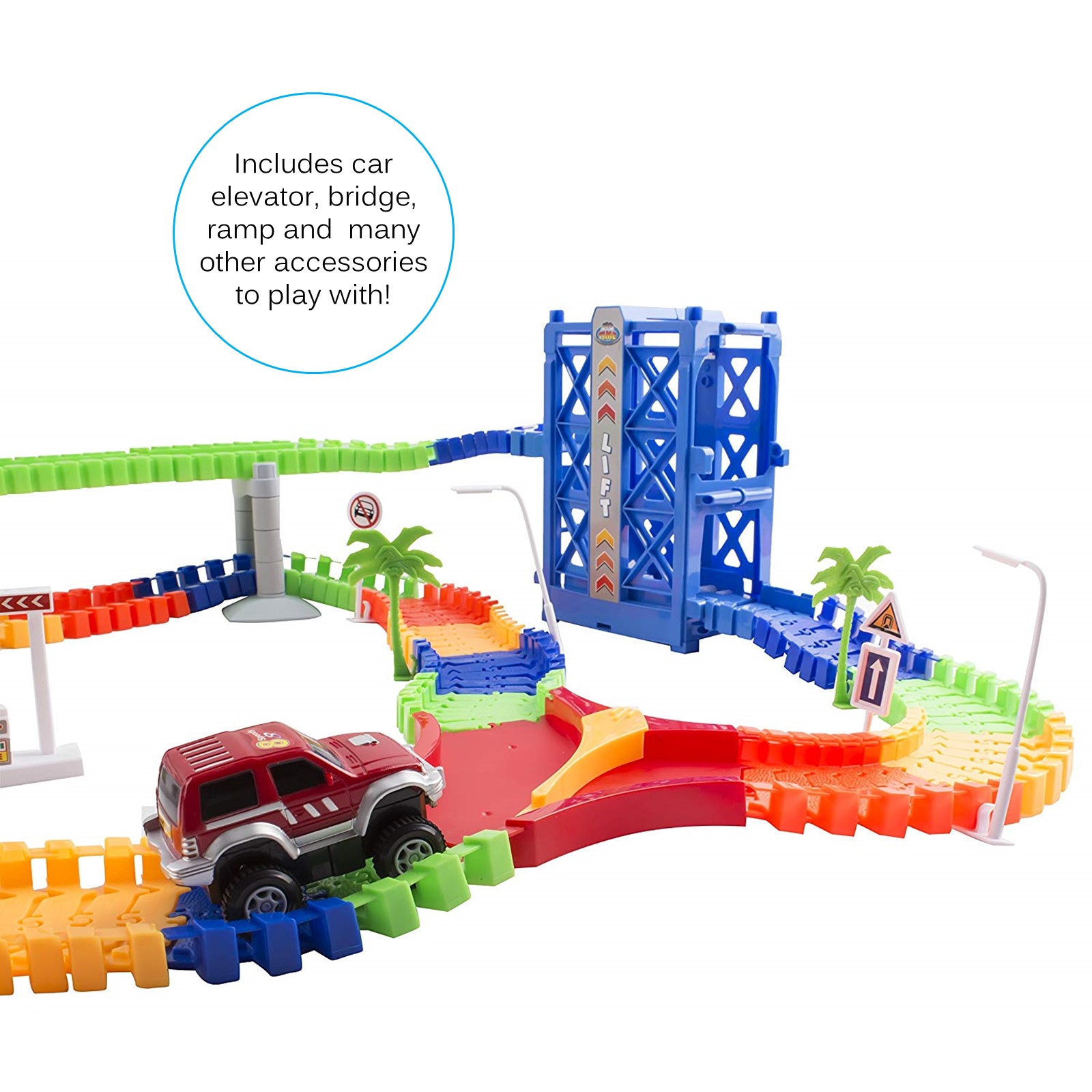 Vokodo - Educational, Twistable, Race Car Track - 240 Pieces & 2 Cars - image 3 of 6