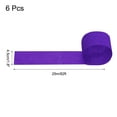 thumbnail image 2 of Uxcell Crepe Paper Streamers 6 Rolls 492ft for Decoration, Dark Purple(1.8 in x 82 ft/Roll), 2 of 5