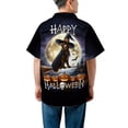 thumbnail image 5 of Happy Halloween Chesapeake Bay Retriever Witch Pumpkins Bats Hawaiian Shirt Breathable Summer Unisex Merch Chessie Dog Lover - 13012, 5 of 6