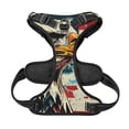thumbnail image 5 of Lsque Retro American Eagle Dog Harness, No-Pull Pet Harness with 2 Leash Clips, Adjustable Soft Padded Dog Vest with Easy Control Handle for Large Dogs-Medium, 5 of 9