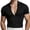 Black, variant on Summer Tops for Men Deep V Neck Short Sleeve Loose Fitted Lightweight Summer Casual Daily Wear Tee Shirts