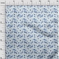thumbnail image 3 of oneOone Cotton Poplin Medium Blue Fabric Abstract Floral Craft Projects Decor Fabric Printed By The Yard 42 Inch Wide, 3 of 4