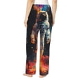 thumbnail image 2 of KLL Womens Astronaut Cosmic Rainbow Print Pajama Pants Soft Pajama Bottoms for Women Cozy Lounge Pants-XX-Large, 2 of 7