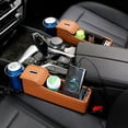 thumbnail image 3 of Caja de almacenamiento para grietas en el asiento del automóvil Cargador de caja USB dual (copiloto naranja) Tmvgtek Accesorios para autos y motos, 3 of 7