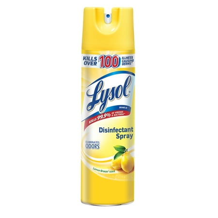 Lysol Disinfectant Spray, Lemon Breeze, 19oz