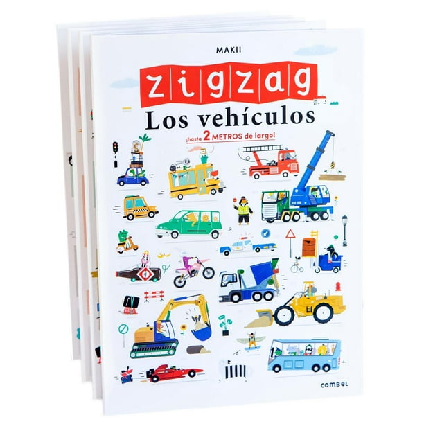 Libro acordeón gigante Combel sobre los Vehículos 9788491018957