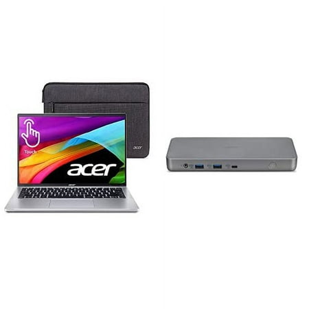 Acer Swift Go 14 Intel Evo Laptop | 14" WUXGA Display | Intel i7-1355U | Intel Iris Xe | 16GB LPDDR5 | 512GB SSD | Killer WiFi 6E | SFG14-71T-72QV USB Type-C Dock D501, 60W PD