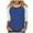 Blue, variant on Crochet Tops for Women Linen Tops for Women Women 3/4 Sleeve Top Summer Casual Versatile Raglan Shirt Round Neck Casual Shirt Top Women’S Hooded T-Shirts M
