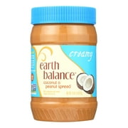 Earth Balance Peanut & Coconut Oil Spread, Creamy, 16 oz - Case of 12