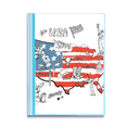 thumbnail image 1 of Latina mapa Liberty palabra ilustración Carpeta combinada de protección de páginas, 1 of 3