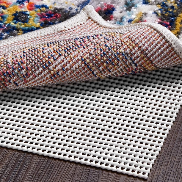 Non Slip Rug Pad Gripper 8x10 Extra Thick Pad Gripper for Hard Surface ...