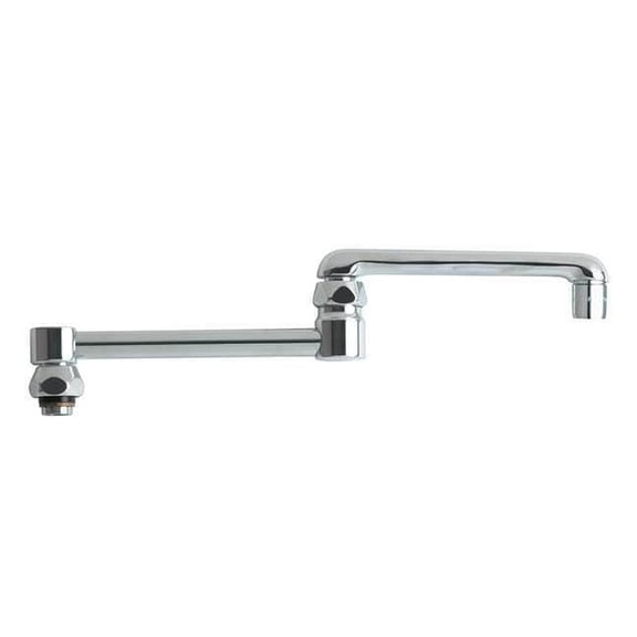 Chicago Faucet Double Jointed Spout, Brass DJ13JKABCP