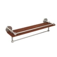 thumbnail image 2 of Prestige Skyline Collection 22 Inch IPE Ironwood Shelf with Gallery Rail and Towel Bar, 2 of 2