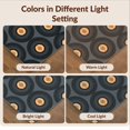 thumbnail image 7 of Design&I 4'x6' Washable Area Rug Snag-Free Skid-Resistant Medium Circle Music Retro Turntable Motif Round Nostalgic Groove Vinyl for Home Office, Under Desk, 7 of 7