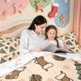 thumbnail image 5 of Manfei Christmas Charming Santa Claus 7-Piece King Bedding,Cartoon Bow King Bed in a Bag,Xmas Reversible, 5 of 7