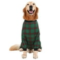 thumbnail image 2 of HDE Dog Pajamas One Piece Jumpsuit Lightweight Dog PJs Shirt for S-3XL Dogs Holiday Plaid M, 2 of 8