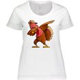 thumbnail image 3 of Inktastic Dabbing Turkey Thanksgiving Women's Plus Size T-Shirt, 3 of 5