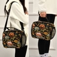 thumbnail image 5 of Insulated Lunch Bag 6L Leak-Proof Lunch Box with Shoulder Strap Multiple Pockets Lunch Tote Vintage-inspired Floral Pattern, 5 of 9