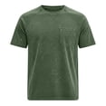 thumbnail image 4 of JAJAHO Mens T Shirt Distressed Washed Casual Pocket Tee Summer Raglan Short Sleeve Solid Color Vintage Tshirts Comfy Tops, 4 of 4