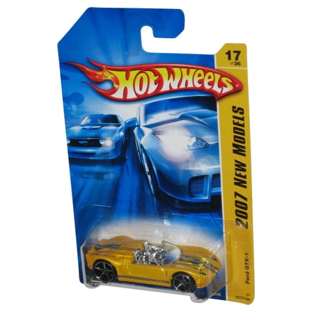 Hot Wheels 2007 New Models 17/36 Yellow Ford GTX-1 Toy Car 017/180