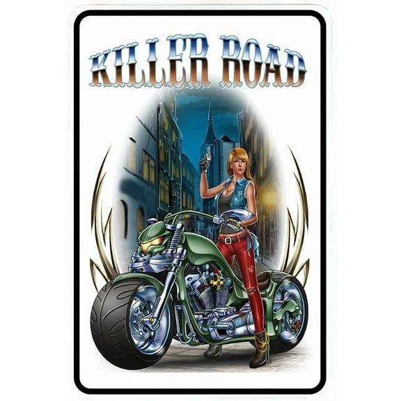 Killer Road Sign Metal Funny Man Cave House Decor P135