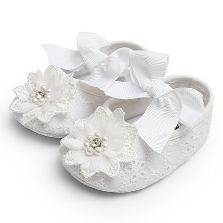 

Baby Girl Shoes Slip-On Butterfly-knot Flower Solid First Walkers Kid Shoes CHMORA