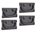 thumbnail image 3 of 4Pcs Vintage Antique Drawer Handles Gabinete Puerta Muebles Decoración Armario De Aleación De Zinc Pull Negro Baoblaze Tirador de anillo de gabinete, 3 of 6