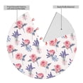 thumbnail image 2 of Sikiie Lavender Flowers 30-48 inches {designName} Print Christmas Tree Skirt Snowman Xmas Tree Skirt with Edge Christmas Decorations for Holiday Party30", 2 of 7