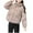 Khaki, variant on MIUOWANP Fall Jacket Women Dressy Women's New Lightweight And Loose Short Hooded Fashionable Jacket Black XXL