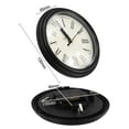 thumbnail image 4 of Luolandi Decoration Quartz Clock Insert 150mm Black Plastic+metal Replacement Roman Numeral Vintage Style DIY Exquisite, 4 of 9