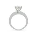thumbnail image 5 of 1 4/5 Cttw Center 7.5MM Round Cut Lab Created Moissanite Diamond Solitaire Bridal Engagement Ring Jewelry Gift for Women in 14K White Gold Over Sterling Silver (G-H Color, VVS1 Clarity, 1.80 Cttw)-9, 5 of 8