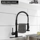 thumbnail image 2 of Grifo De Cocina Negro Con Rociador Desplegable Aimadi, Rociador Comercial De Una Sola Manija, Grifos De Cocina, Negro Mate, 2 of 5