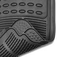 thumbnail image 3 of Universal Car Floor Mats 3-Piece Set Pvc Waterproof Non-Slip Heavy Duty Tray Design With Raised Edges Rubber Grip Anti-Skid Protection For Vehicles 29X17 Inch, 3 of 8