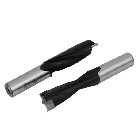 - 12mm Dia Carbide Tip Brad Point Boring Drill Bit Woodworking Tool 2pcs