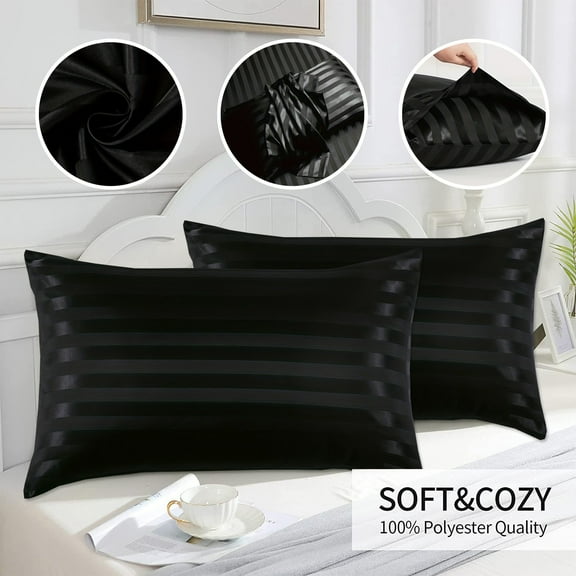 AZXY 2PC Silk Pillowcases for Hair and Skin,Queen Pillow Cases Clearance,Cooling Pillowcases for Sleeping,Satin Pillow Case Queen 20x30