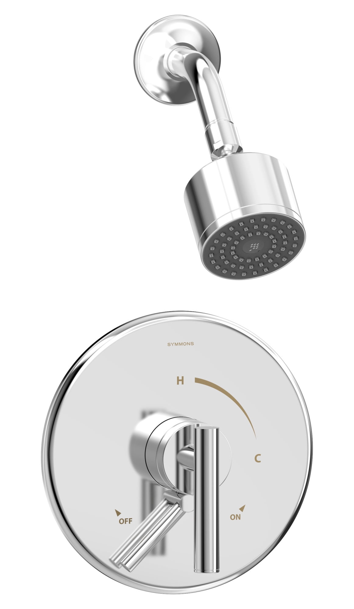 Dia Single Handle 1Spray Shower Trim with Secondary Volume Control in