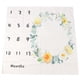 thumbnail image 5 of Manta de hito para bebé, aproximadamente 39,4 pulgadas de ancho, estilo guirnalda, suave, lavable, accesorio para fotografía de hito de bebé para fiesta en casa, 5 of 14