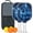 White-2, variant on Pickleball Paddles Set Of 2, Fiberglass Surface, Thunder, Speed Print, 4 Balls & Bag