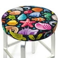 thumbnail image 3 of Naloa Underwater Diving Animals Round Bar Stool Cushion Cover 12-14 inch, Fits Kitchen, Office, Restaurant Chairs - 12 inch, 3 of 7