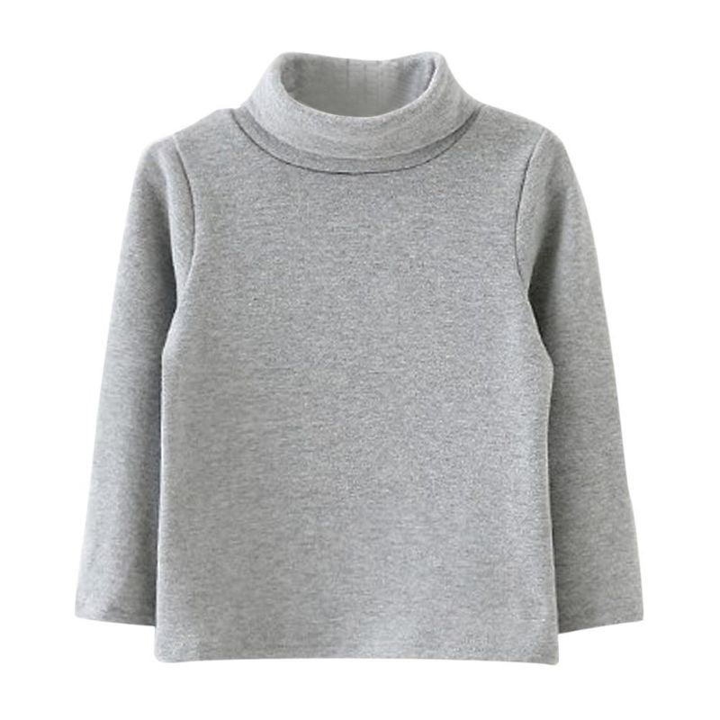 Baby Girls Turtleneck Long Sleeve T-Shirt Tops Pullover Sweatshirt Jumper Clothing 