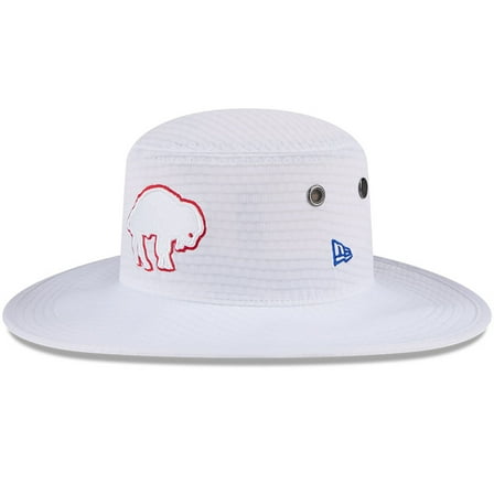Men's New Era White Buffalo Bills 2024 NFL Training Camp Panama Bucket Hat