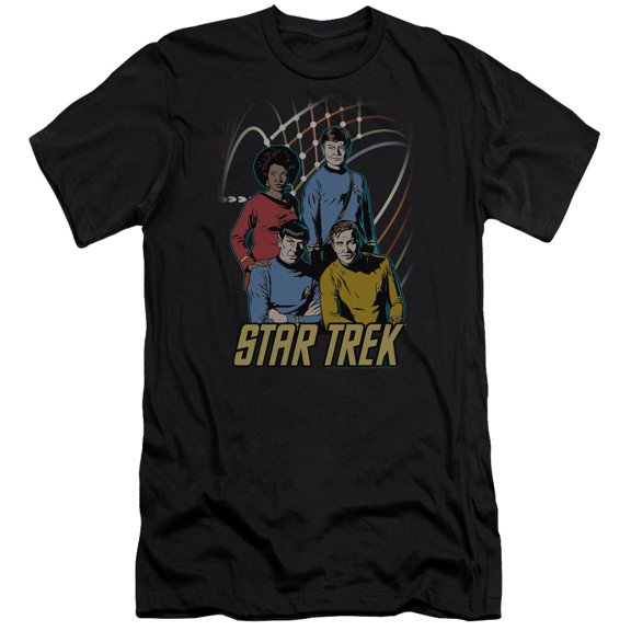 Star Trek - Warp Factor 4 - Premium Slim Fit Short Sleeve Shirt - Medium
