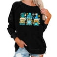 thumbnail image 1 of Birdeem Mode Femmes T-Shirt à Manches Longues Col Rond Imprimé Chandail en Molleton Blouse Tops, 1 of 1