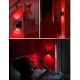 thumbnail image 7 of LED Red Night Light, Night Lights Plug into Wall, LED Night Lights with Light Sensor, Sleep Aid Red, Dimmable Night Light for Christmas, Holiday Decor, Hallway, Bedroom, 2 Pack, 7 of 7