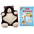 thumbnail image 1 of Unipak Baby Plumpee Black cat 7 "Peluche de felpa con libro de pegatinas de gato Unipak 648260762957, 1 of 1