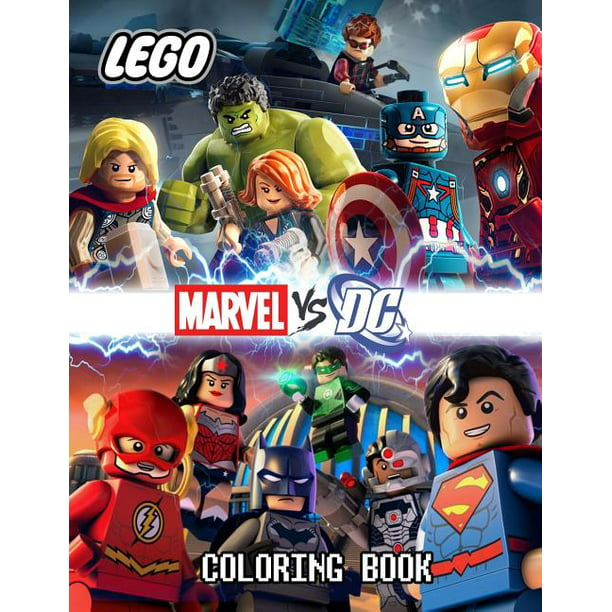LEGO coloring MARVEL vs DC: coloring book for kids ages 4-10 Walmart.com