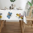 thumbnail image 3 of DouZhe Rectangular Tablecloth, Colorful Beetles Butterflies Table Cloth for Kitchen Dinning Tabletop, 72" x 54" Waterproof Polyester Table Cover, 3 of 8