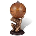 thumbnail image 1 of vidaXL Support à Vin Globe Bar Design Atlas 42x42x85 cm, 1 of 5