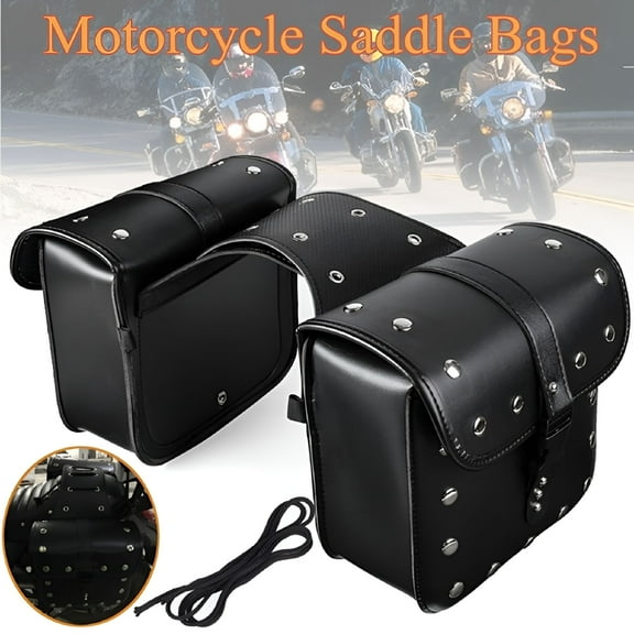 GASTROPOD 2Pcs Universal Waterproof Motorcycle Saddle Bag Pannier Side Storage Luggage